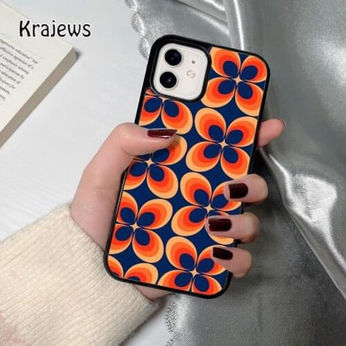 Krajews Cute Flower coque Phone Case for iPhone 12 mini 5 5s 6 6S 7 8 PLUS X XS XR 11 PRO MAX SE 2020 Back Cover Funda Shell
