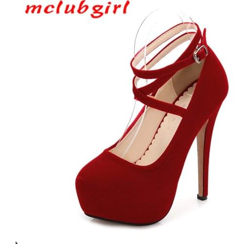 MCLUBGIRL 2020 Summer Fashion Cross Tie Large Super High Heel High Heels Womens Nightclub Womens Shoes Club Girls Pumps WZ