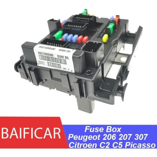Brand New Genuine Fuse Box Unit Assembly Under Bonnet 9657608580 BSM B5 B3 B4 For Citroen C2 C5 Picasso Peugeot 206 207 307