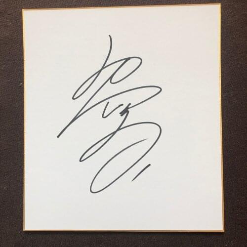 Hand signed YUUKO TAKEUCHI Shikishi Card Art Board autographed rare 92020B