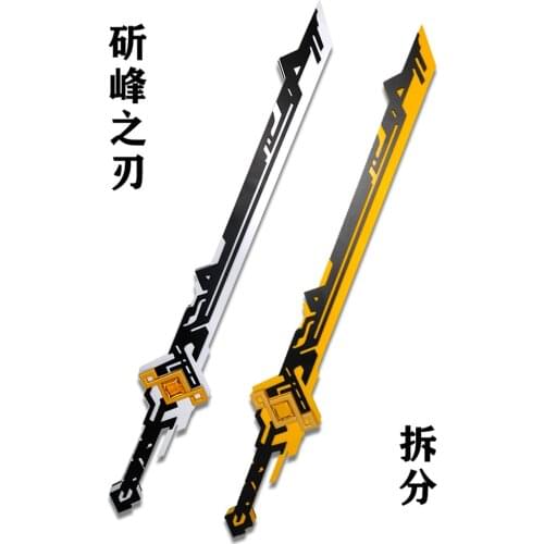 Hot Game Genshin Impact Keqing Sword Summit Shaper Weapon Xmas Costume Accessories Anime Replica Shows