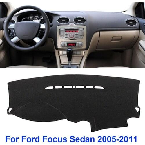 Anti-Slip Mat For Ford Focus (Mk2&Mk2.5，Sedan, Previous Shape only) 2005-2011 DashMat Sun Dashboard Mat Cover Pad Car Interio