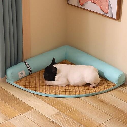 Pet Nest Removable Summer Mat Breathable And Cool Easy To Clean Right Angle Design Saves Space Not Easy To Stick Hair Dog Nest