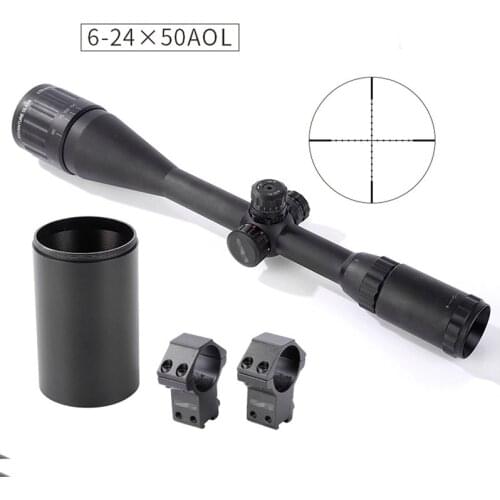Shooter tactical accessories Optical rifle scope hunting sight 6-24X50AOL rifle scope optics sight airgun scopes GZ1-0356
