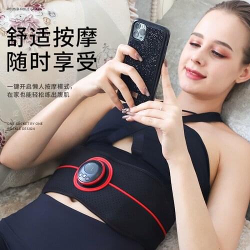 ABS Muscle Stimulator Muscle Stimulation Belt Trainer EMS Stimulating Abdominal Toning Belts Training Fitness Workout Men Women