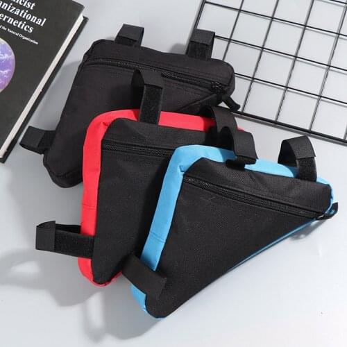 1 Pc Bike Bicycle Cycling Bag Front Tube Frame Phone Bicycle Bags Triangle Pouch Bike Bag