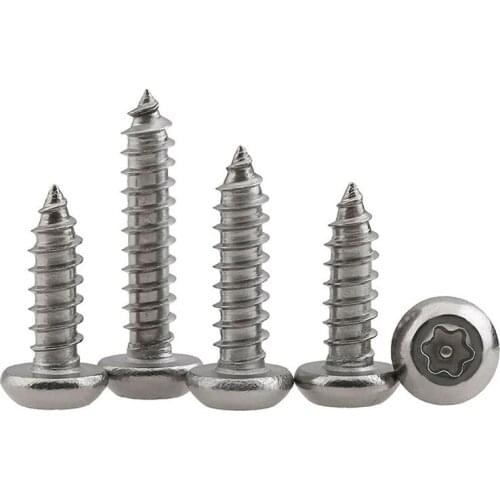 304 Stainless Steel Round Head Anti-theft Self-tapping Screw Torx Round Head Anti-theft Self-tapping Screw M3.5 M3.9 M4.8