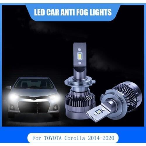 2Pcs For TOYOTA Corolla 2014-2020 LED Car Lights Anti Fog Lamp H11 9005 Car LED Light Headlight Bulbs Kit Auto Bulb