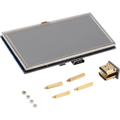 High Definition 5 Inch Touch Screen LCD Resistive Screen Display for Raspberry Pi 4B/3B+ Repair Parts