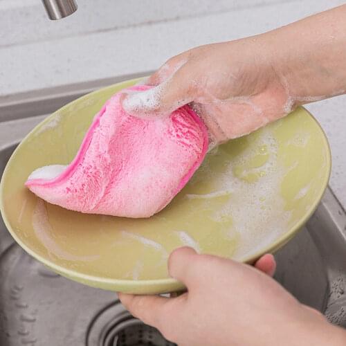5pcs/Set Kitchen Double-Sided Cleaning Sponge Brush Kitchen Tools