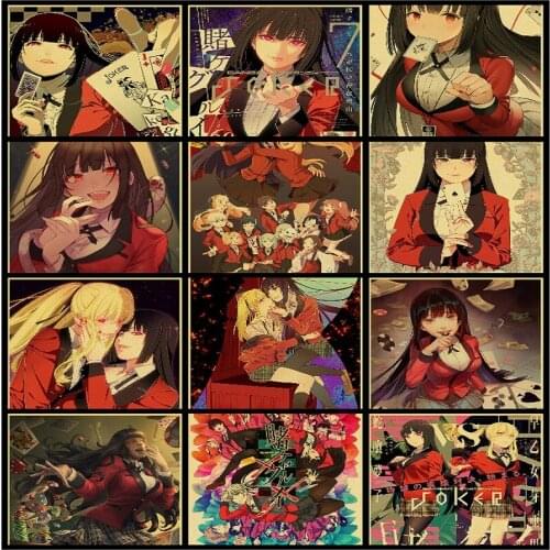 5D DIY Diamond Painting Kakegurui Animation Round Diamond Embroidery Cross - Embroidered Diamond Mosaics Paint