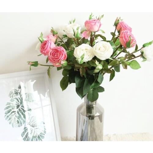 6.8CM Rose DIY Party Decoration Silk Artificial Flowers Small Rose Wedding Fake Flowers Festival Supplies Home Decor Bouquet