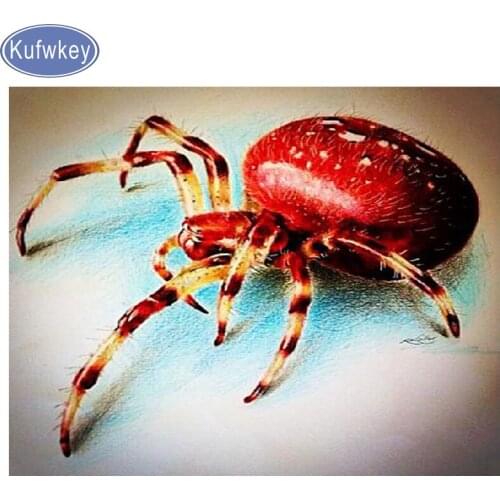 Animal Diamond Embroidery"Pumpkin spider"Full Square round diamond picture puzzles 5d Mosaic Cross Stitch kits Diamant Painting