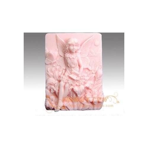 The Flower Child Lunlun Angel Silicone Soap mold Handmade 3d silicone mould DIY Craft molds S112
