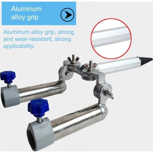 Fishing Rod Holder High Stability Adjustable Stainless Steel Double Base Solid Anti-Scratch Fishing Pole Bracket for Outdoor