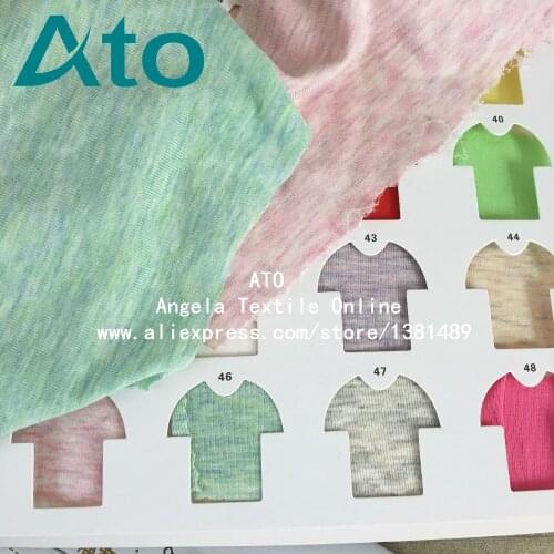 High Stretch , 50S Cotton Jersey Fabrics patchwork T-shirst Knit Fabric , 91% VISCOSE 9% SPANDEX , width 175 cm