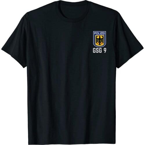 Germany GSG 9 Bundespolizei Police Special Forces T-shirt mens fashion casual