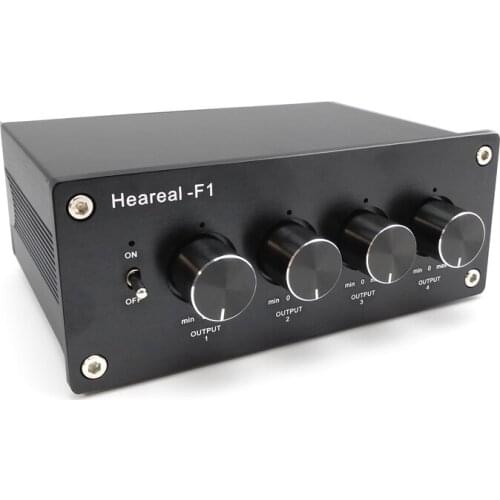 HiFi audio splitter 1 in 4 out and simultaneous output A 4 full lossless extended splitter converter