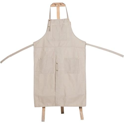 Pottery Art Apron Adult Canvas Painting Apron DIY Ceramic Sculpture Mud-retaining Overalls Anti-oil and Anti-fouling 137*64cm