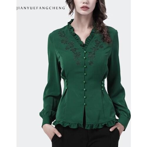 Jianyuefangcheng Dark Blouses