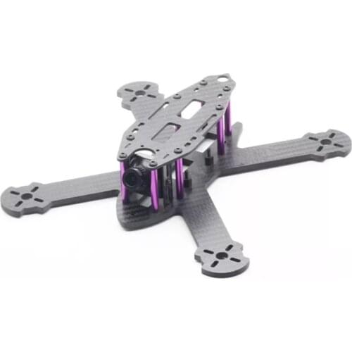 HSKRC TWE210 210mm Wheelbase 4mm Arm 3K Carbon Fiber Fall resistant X Type FPV Racing Frame Kit for RC Drone FPV Racing