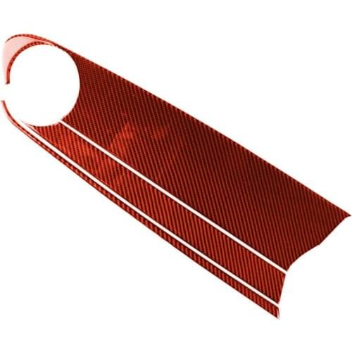 Carbon fiber red car passenger side dashboard trim cover for Chevrolet Camaro 2017-2019 right drive Automotive Interior Stickers