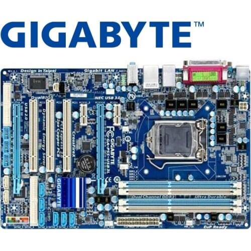 LGA 1156 For Intel DDR3 Gigabyte GA-P55-USB3L SATA II Motherboard Desktop Mainboard P55 USB3L USB 3.0 DDR3 Used Boards Used