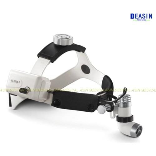 Medical led light loupe magnifier head lamp adjustable high intensity operation chargeable dental headlamp surgical headlight