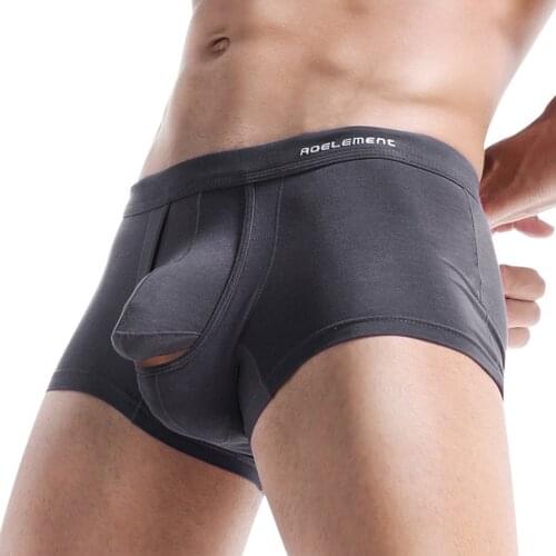 Underwear in Men’s Breathe Bullet Separation Scrotum Physiological Underpants bulge penis pouch panties Men cueca masculina