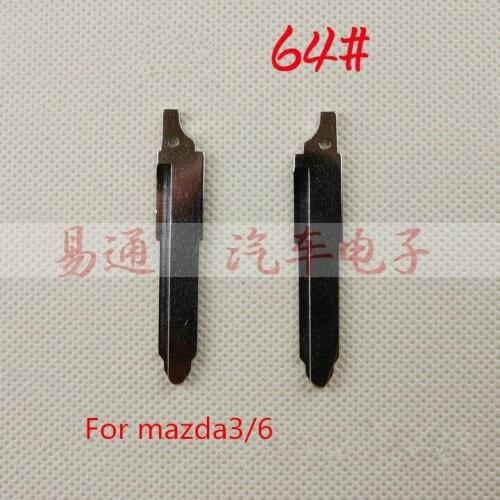 NO.64 Key Blade Blank Remote Key Blade FOR MAZDA M3 M6 Flip Remote Car Key Blade Replacement