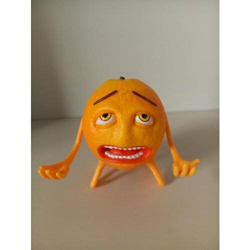 New Arrival Sad Orange Head Play Toys Funny Simulation 4" Action Figure Toys