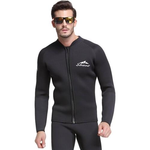 New 1.5MM Mens Neoprene Wetsuit Split Thermal Wetsuit Long Sleeve + Long Pants Sunscreen Snorkeling Swimming Surfing Wetsuit