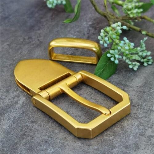 Solid Brass Belt Buckles For Men Belt Quality Pin Buckle For Belt DIY Leathercraft Belt Buckle Fit Mens Belt BK0131