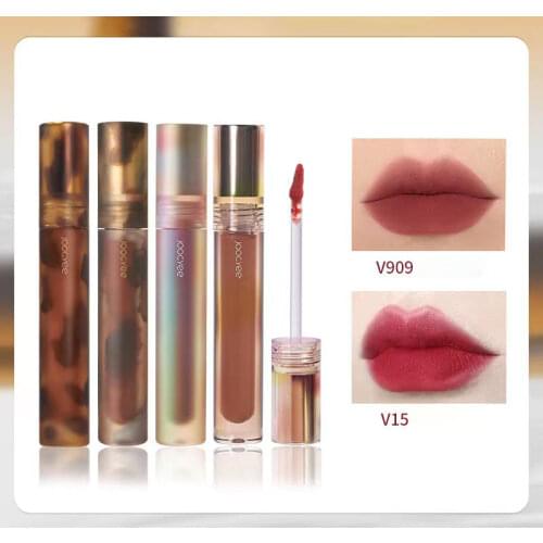 New Arrival Velvet Matte Lip Gloss Women Cosmetic Lip Makeup Lip Mud Waterproof Long-lasting Autumn Winter Lipstick Natural