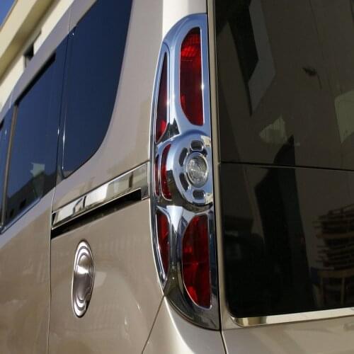 Fit For Opel Combo D Satin Chrome Stop Frame 2 Parts Abs 2011-2018 From Chrome Styling Moulding Trim Tunning Modified dizay