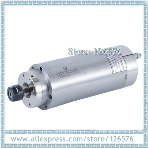 Permanent torque 3.2Kw GDK100-24Z/3.2 AC380V ER20 24000RPM Water cooled milling spindle motor 4 bearing metal stone spindle