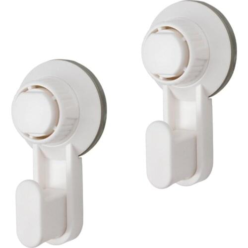 Suction Cup Hooks Heavy Duty Wreath Hanger Suction Cup Hook Holder Removable Vacuum Holder For Bathroom Kitchen Office (2 Pack)