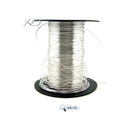 925 Solid Sterling Silver finding,5meters of sterling 0.4mm silver wire Silver Bead Wire for Jewelry making