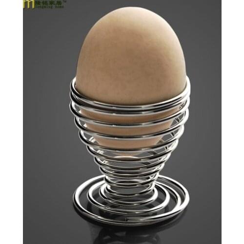 1PC Stainless Steel Spring Wire Tray Boiled Egg Cups Holder Stand Storage Egg Cup Cooking Tool LB 092