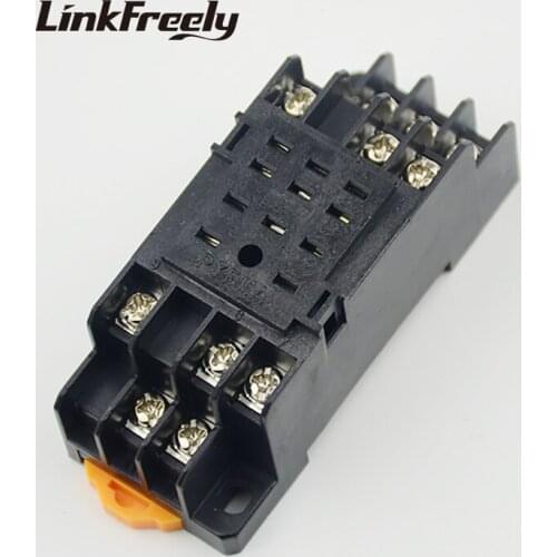 PYF11A 20pcs Relay Socket Base 3NO+3NC 11 Pin Relay Mounting Base Relay Socket Holder For MY3N-J HH53P JZX miniature relay