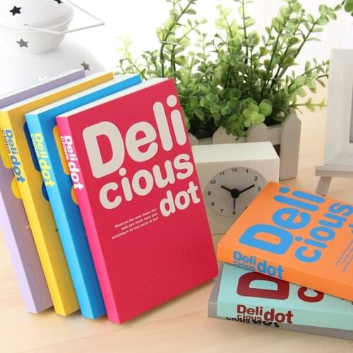 [Stock Clearance] Delicious Dot Notebook Purple Color Soft Copybook Diary Book Portable Agenda Stationery School Supplies A6466