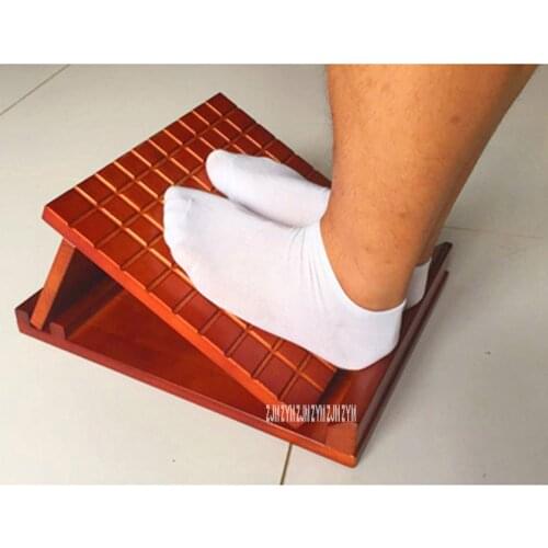 Solid Wood Stretch Board 6 Gear Adjustment Foot Massage Pedal Rocker Yoga Stretching Plate Device Bar Stool Tendon Stretcher