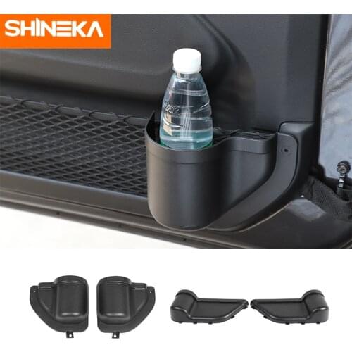 SHINEKA Stowing Tidying for Jeep Gladiator JT Car Front Rear Side Door Storage Box Tray Accessories for Jeep Wrangler JL 2018