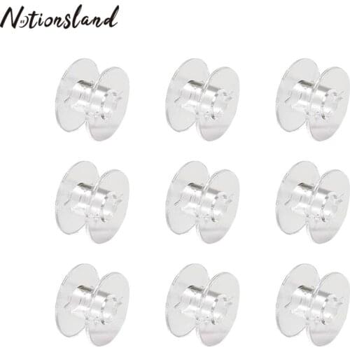 50Pcs Clear Sewing Machine Spools Plastic Empty Bobbins Universal Sew Bobbins Home Sewing Accessories Tools