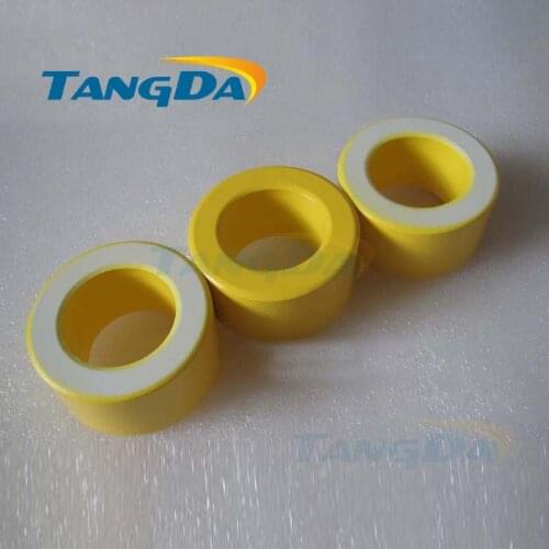 Tangda Iron powder cores T200-26B OD*ID*HT 51*31.8*25.5 mm 160nH/N2 75ue Iron dust Ferrite Toroid Core toroidal yellow white