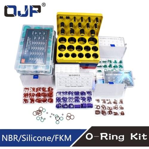 O Rings Rubber/Silicone O Ring Seal VMQ NBR FKM Sealing O-rings Nitrile Washer Rubber oring set Assortment Kit Set Box Ring