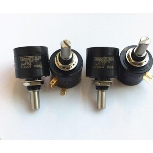 [VK]JAPAN Sakae S22HP-3 1K 5K 10K 3 laps 0.3% around multi-circle potentiometer 5K 0.2% Precision level potentiometer switch