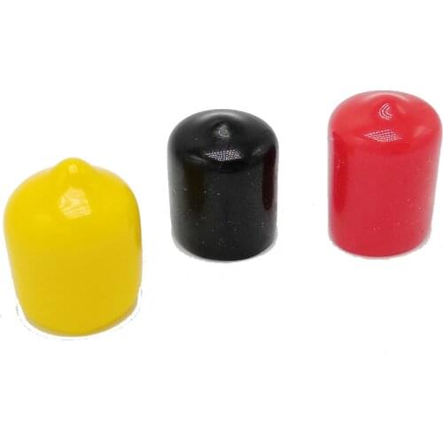 Color 12mm protective cover Rubber Covers Dust Cap for connector metal tubes screwdriver handle 100pcs/lot