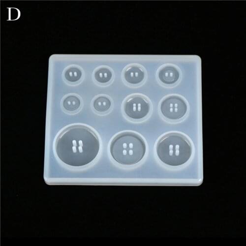 1PCS Craft DIY Transparent UV Resin Liquid Silicone Mold Pendant Charms for DIY Necklace Making Jewelry 6 Styles