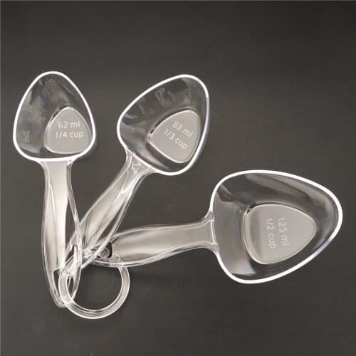 3pcs transparent Measuring Spoons